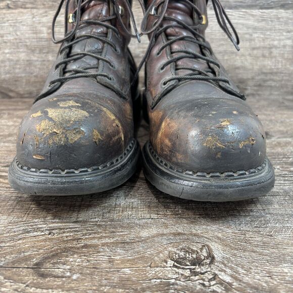 Red Wing 2226 Work Boots Men's 11.5 Brown Leather Steel Toe SuperSole USA EH - Picture 4 of 8